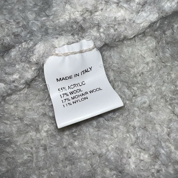 Elisabetta Collection Made in Italy Wool Mohair Cream Cardigan Sweater Sz L - Picture 7 of 7